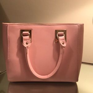 Blush Faux Leather Purse